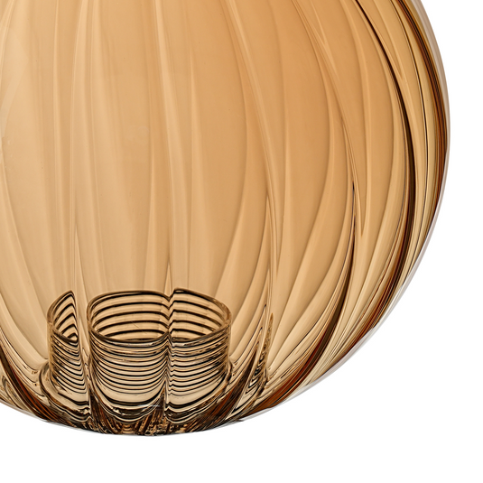 C-Lighting Clay 150mm Round Segment Glass Shade, Amber Plated - 52000