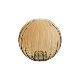 C-Lighting Clay 150mm Round Segment Glass Shade, Amber Plated - 52000