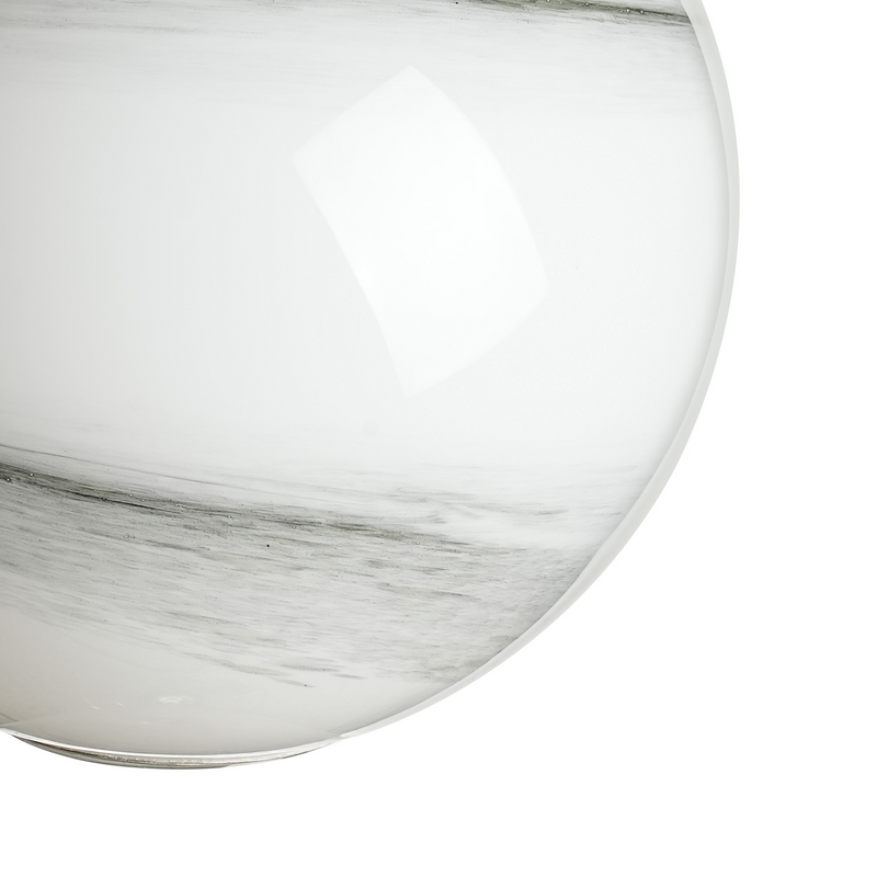 Load image into Gallery viewer, C-Lighting Clay 150mm Round Marble Effect Glass Shade, White / Grey - 52001
