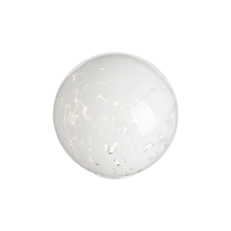 Load image into Gallery viewer, C-Lighting Clay 150mm Round Speckled Glass Shade, White / Clear - 52003
