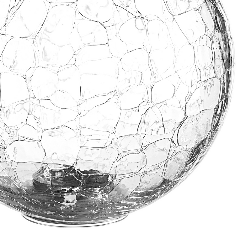 Load image into Gallery viewer, C-Lighting Clay 150mm Round Crackled Glass Shade, Clear - 52005
