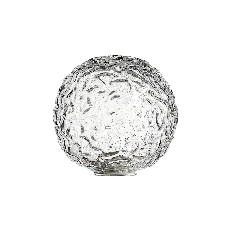 Load image into Gallery viewer, C-Lighting Clay 150mm Round Textured Crumple Glass Shade, Clear - 52006
