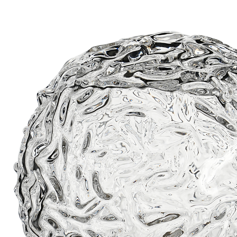 Load image into Gallery viewer, C-Lighting Clay 150mm Round Textured Crumple Glass Shade, Clear - 52006
