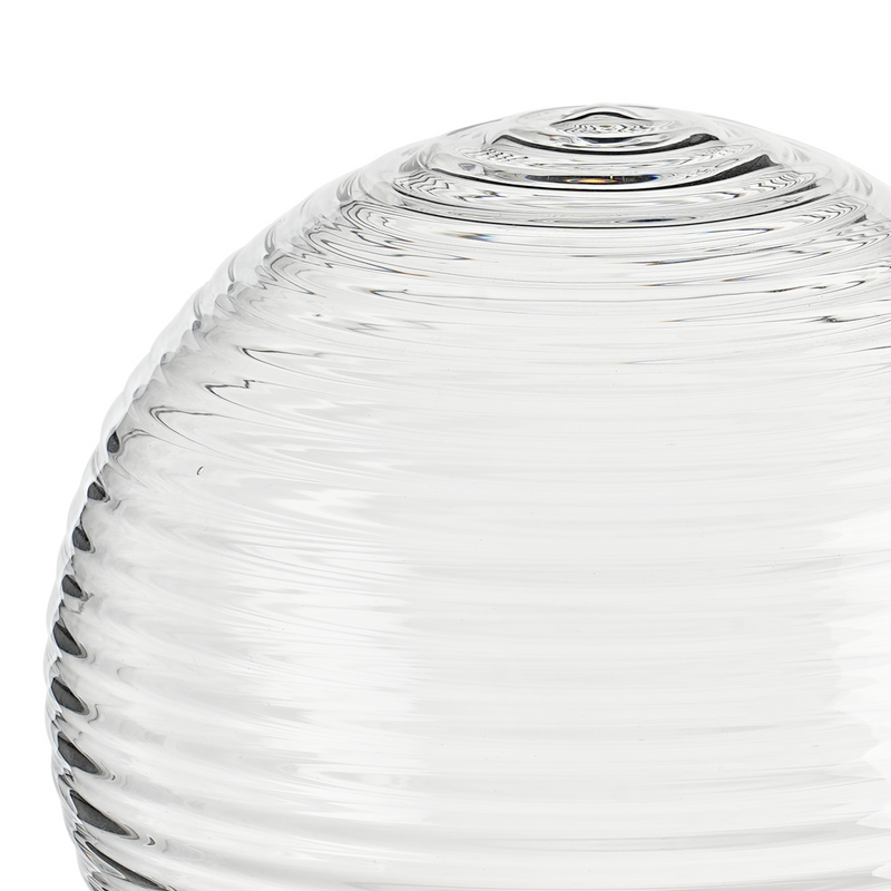 Load image into Gallery viewer, C-Lighting Clay 150mm Round Ribbed Glass Shade, Clear - 52007
