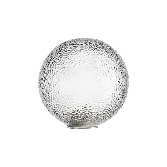 C-Lighting Clay 150mm Round Dimpled Glass Shade, Clear - 52009