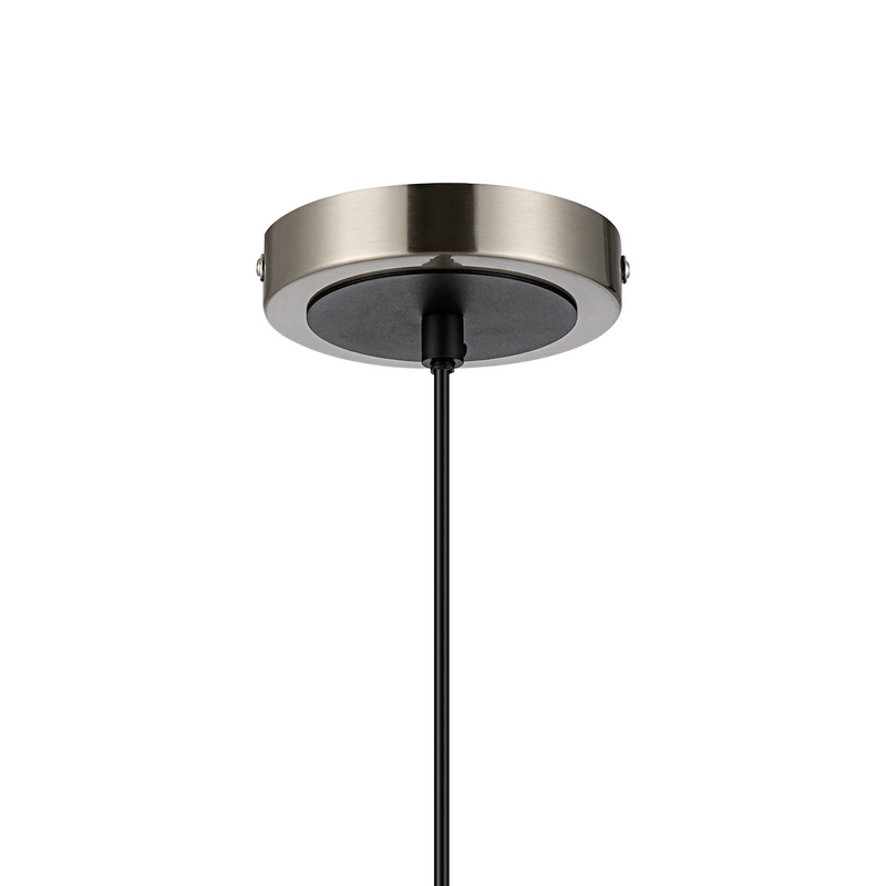 Load image into Gallery viewer, C-Lighting Clay 1.3m Suspension Kit, 1 Light E14, Satin Nickel / Satin Black - 52010
