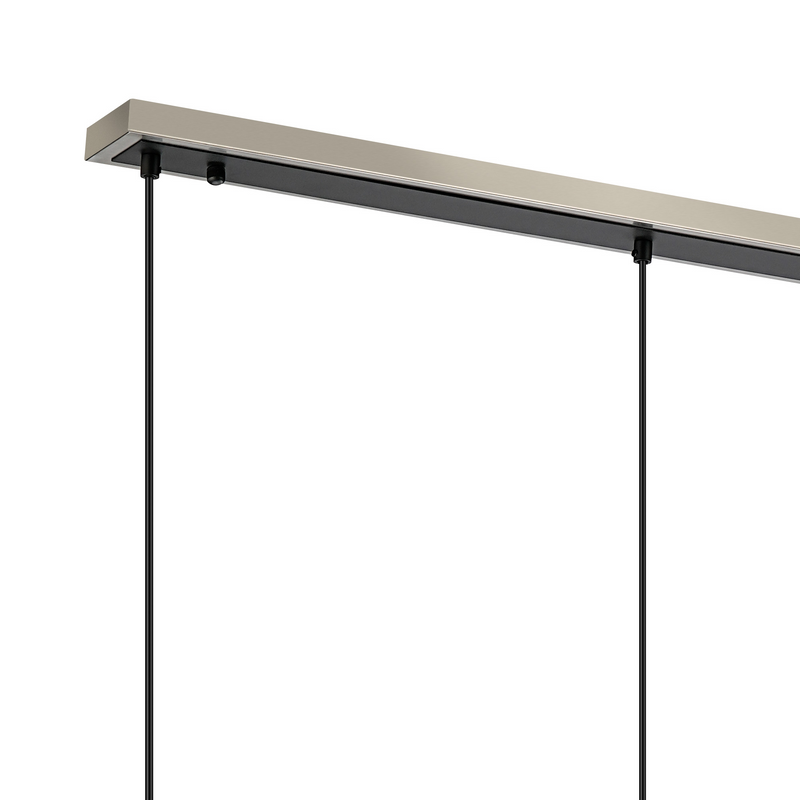 Load image into Gallery viewer, C-Lighting Clay 1.3m Linear Suspension Kit, 4 Light E14, Satin Nickel / Satin Black - 52011
