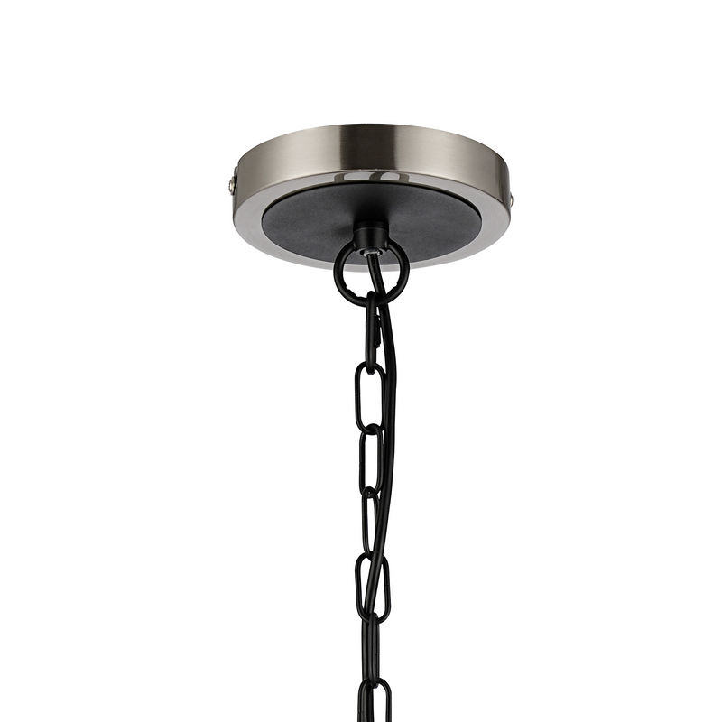 Load image into Gallery viewer, C-Lighting Clay Pendant Frame Only, 14 Light E14, Satin Nickel / Satin Black - 52016
