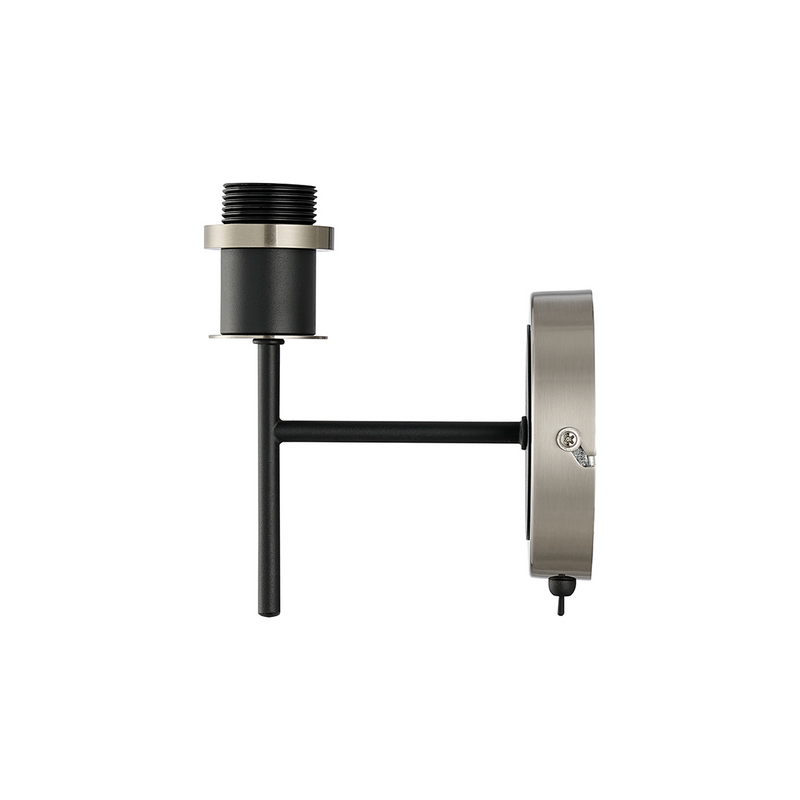 Load image into Gallery viewer, C-Lighting Clay Wall Light Switched Frame Only, 1 Light E14, Satin Nickel / Satin Black - 52019
