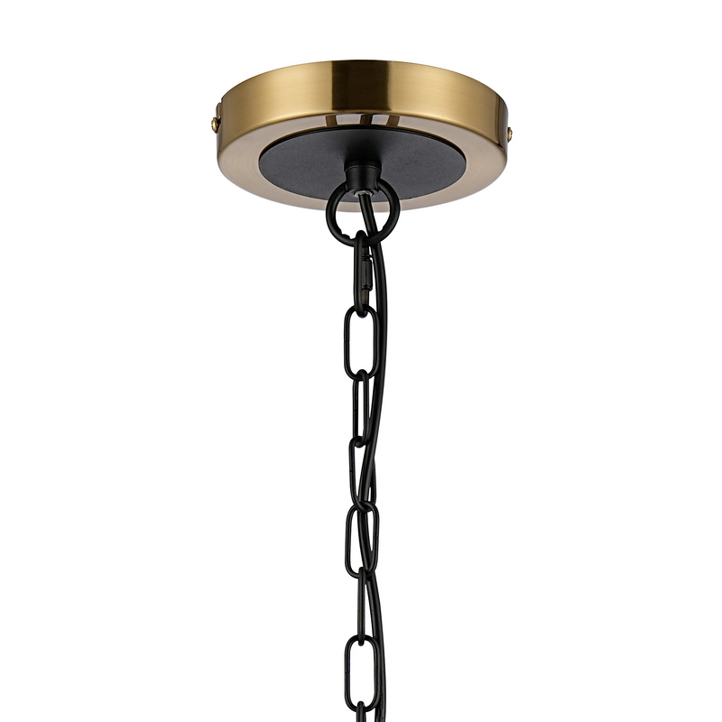 Load image into Gallery viewer, C-Lighting Clay Pendant Frame Only, 8 Light E14, Brass / Satin Black - 52026
