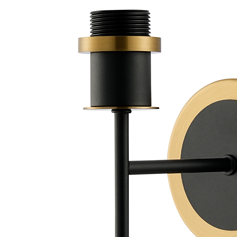 Load image into Gallery viewer, C-Lighting Clay Wall Light Switched Frame Only, 1 Light E14, Brass / Satin Black - 52030
