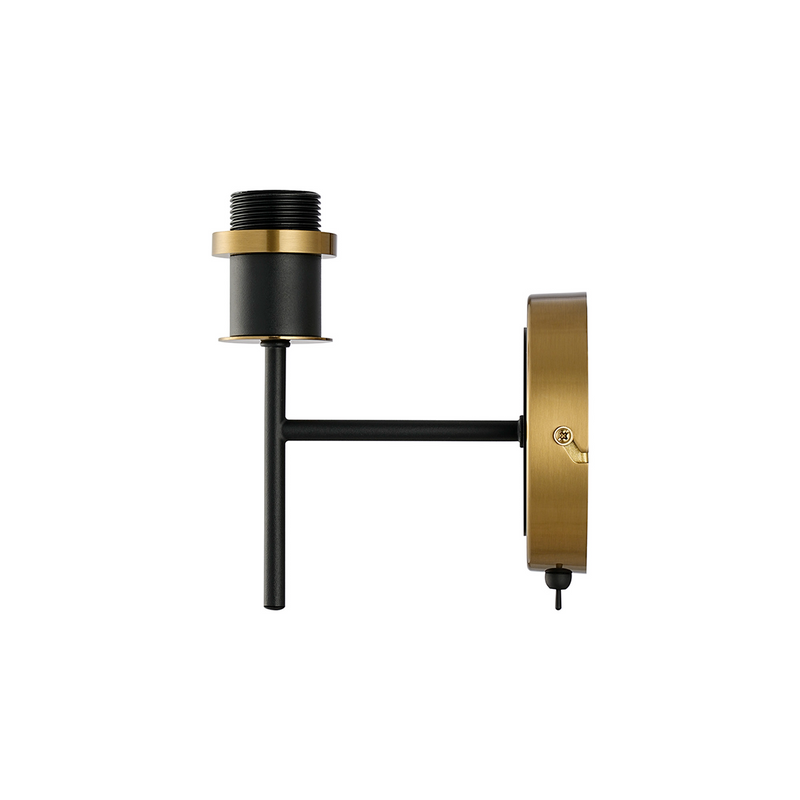 Load image into Gallery viewer, C-Lighting Clay Wall Light Switched Frame Only, 1 Light E14, Brass / Satin Black - 52030
