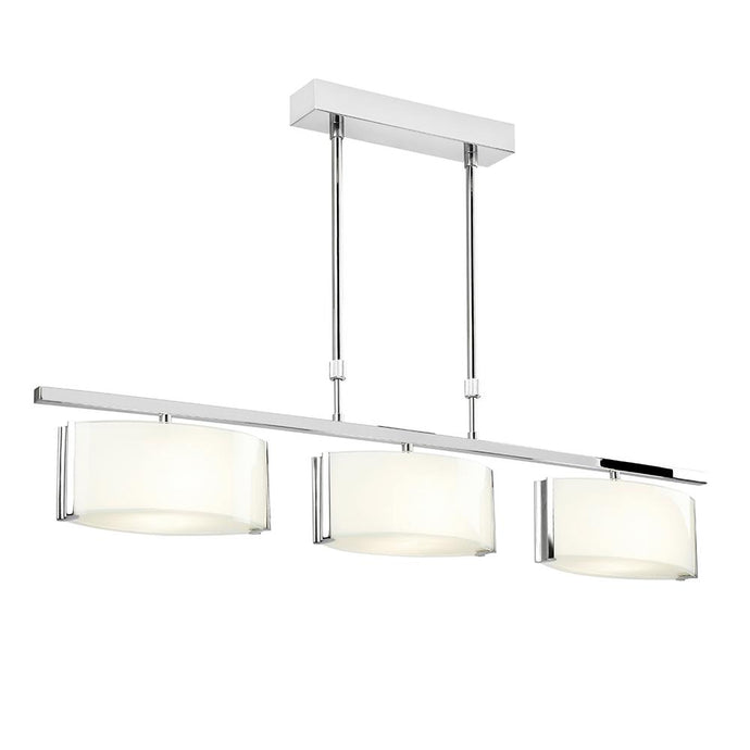 Endon Lighting CLEF-BAR-3CH Clef 3lt Semi flush - 34579