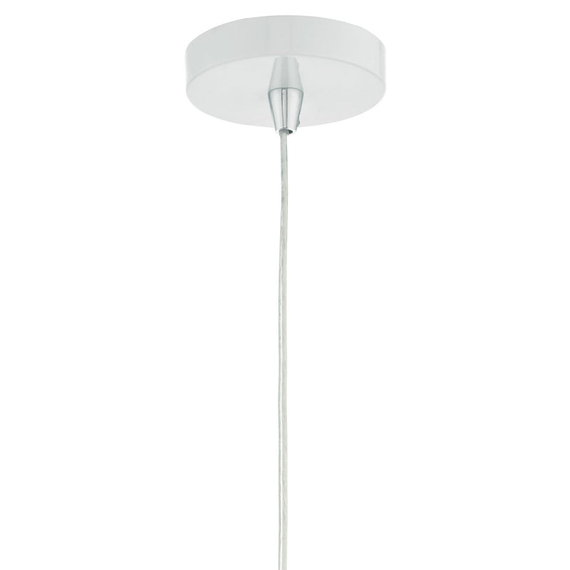 Load image into Gallery viewer, Dar Lighting COB012 Coby Faceted Metal Pendant White - 34961
