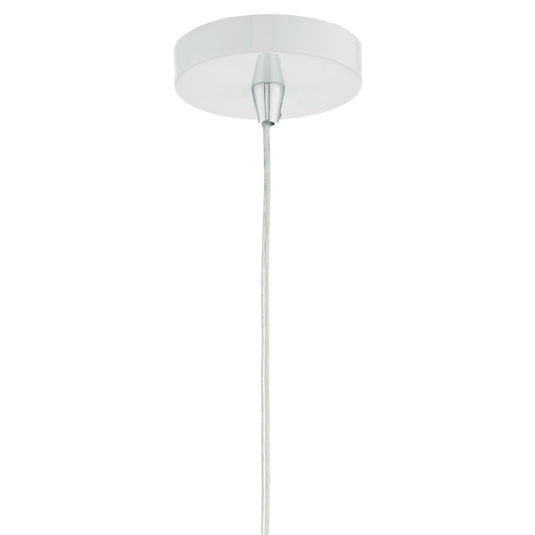 Dar Lighting COB012 Coby Faceted Metal Pendant White - 34961