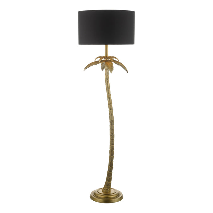 Dar Lighting COC4935 Coco Floor Lamp Antique Gold With Shade - 26987