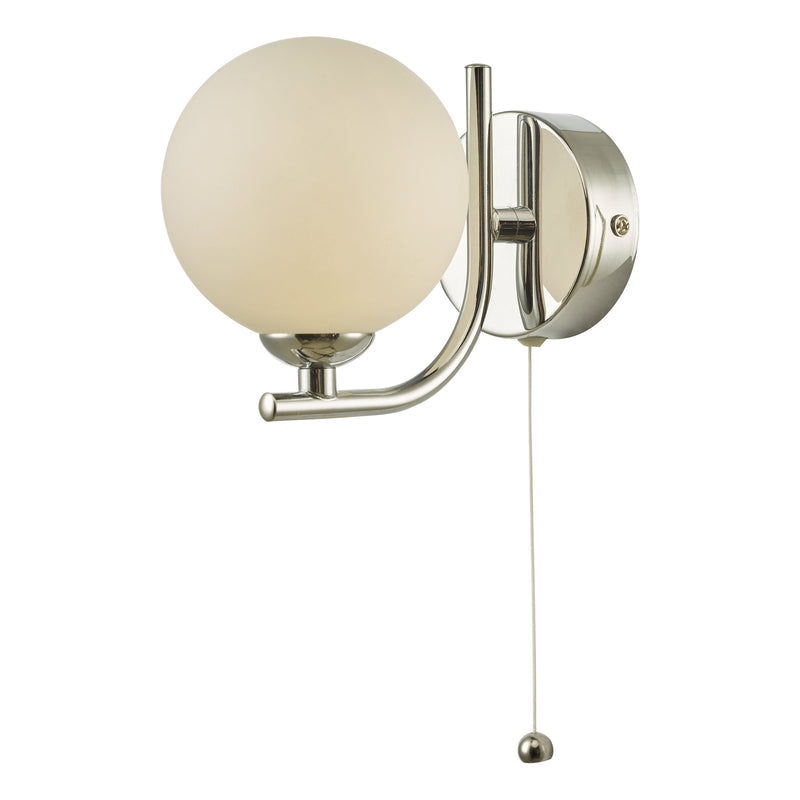 Load image into Gallery viewer, Dar Lighting CRA0750-02 Cradle 1 Light Wall Light Polished Chrome Opal Glass - 36891
