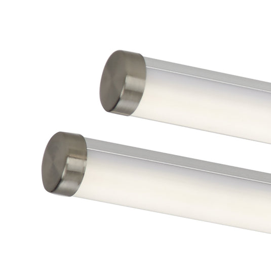 Dar Lighting CUI4846 Cuisine Twin LED Ceiling Flush 117cm Brushed Chrome - 19534