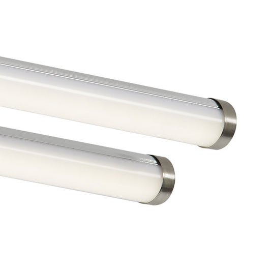 Dar Lighting CUI4846 Cuisine Twin LED Ceiling Flush 117cm Brushed Chrome - 19534