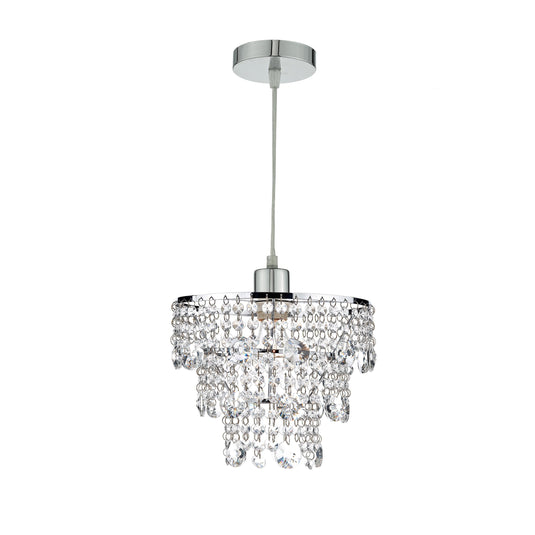 Dar Lighting CYB6550 Cybil Crystal Non Elec Polished Chrome - 25320