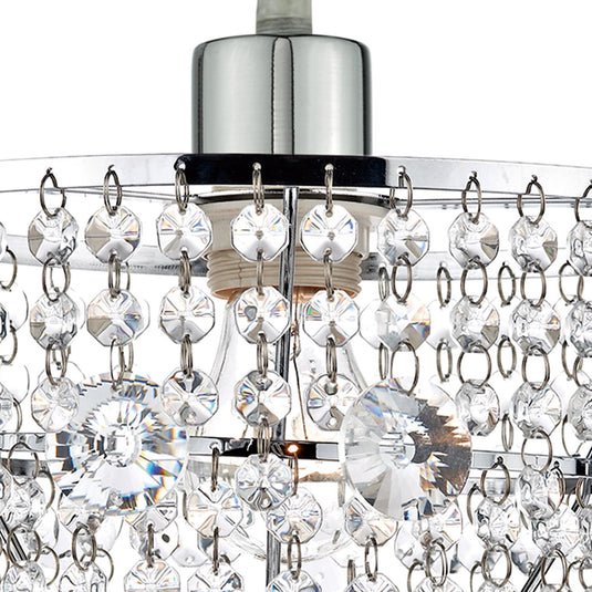 Dar Lighting CYB6550 Cybil Crystal Non Elec Polished Chrome - 25320