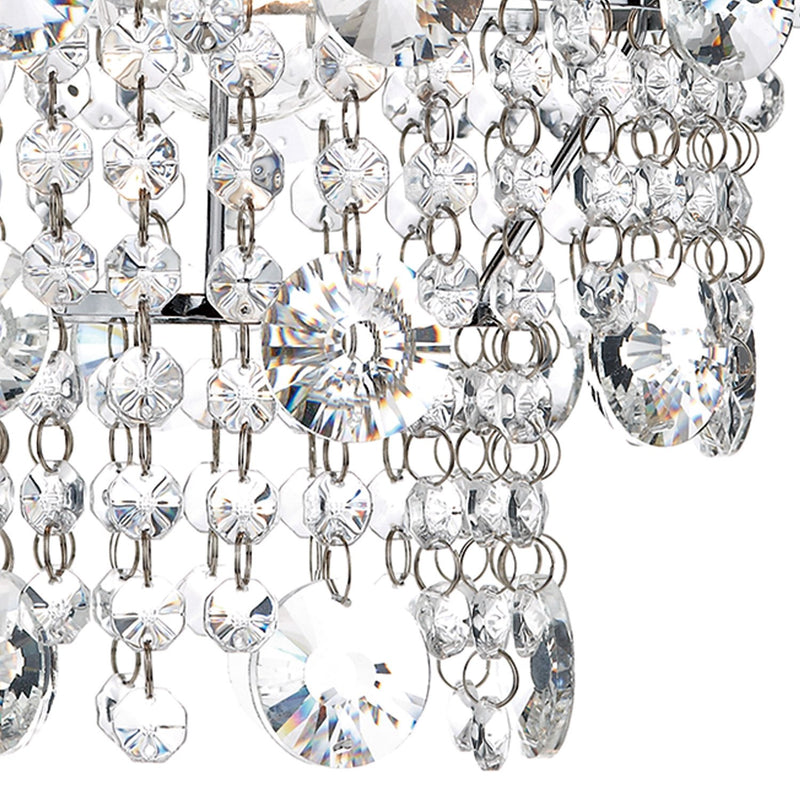 Load image into Gallery viewer, Dar Lighting CYB6550 Cybil Crystal Non Elec Polished Chrome - 25320
