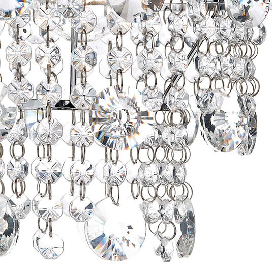 Dar Lighting CYB6550 Cybil Crystal Non Elec Polished Chrome - 25320