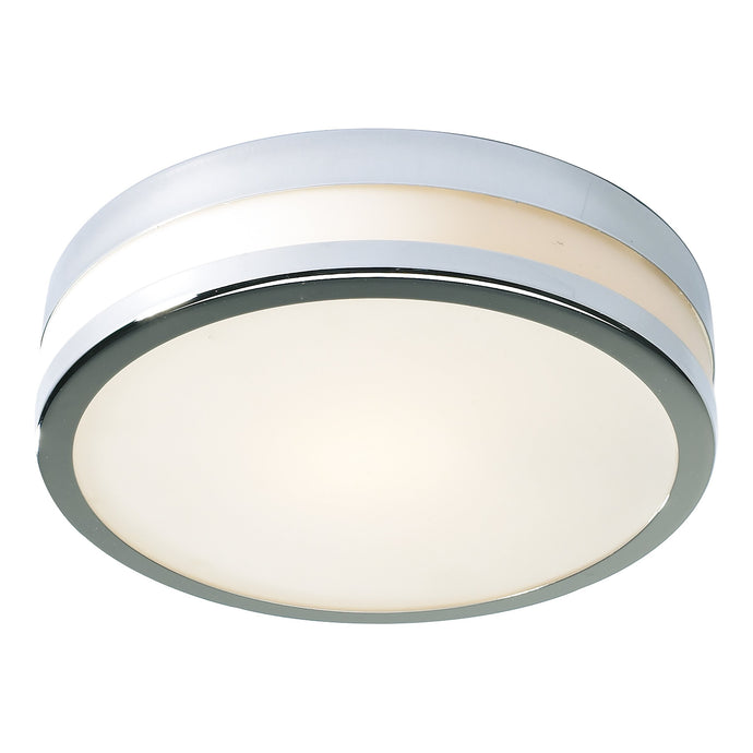 Dar Lighting CYR5050 Cyro Flush Large Polished Chrome IP44 - 11599