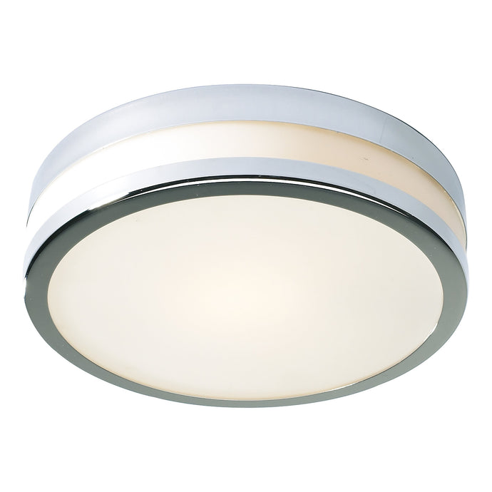 Dar Lighting CYR5250 Cyro Flush Small IP44 Polished Chrome - 11618