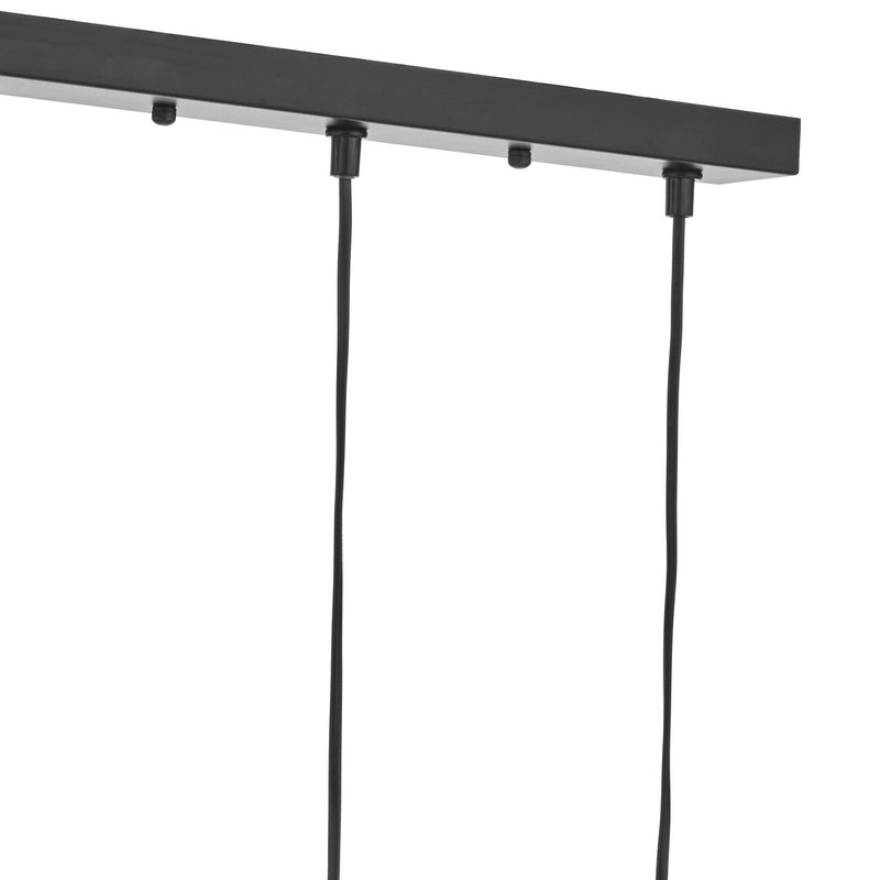 Load image into Gallery viewer, Dar Lighting DAX0350 Dax 3lt Bar Pendant Black &amp; Polished Chrome - 34981
