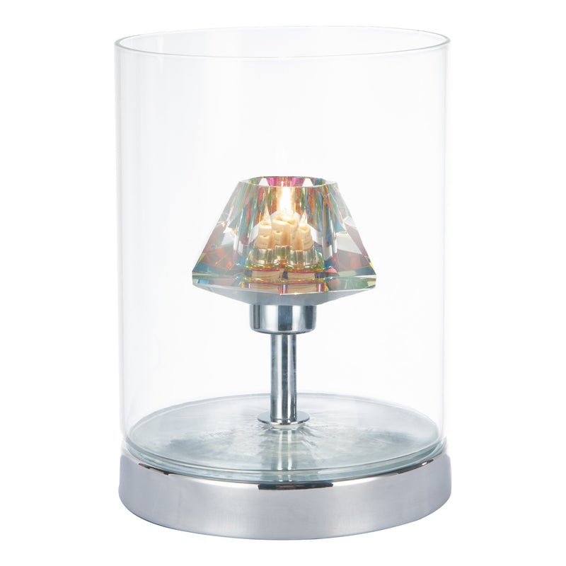Load image into Gallery viewer, Dar Lighting DEC4108 Decade Dichroic Glass Touch Table Lamp - 17933
