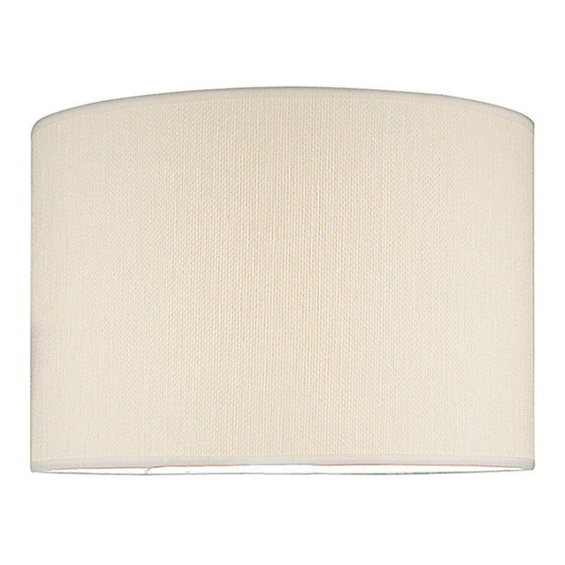 Load image into Gallery viewer, Dar Lighting DEL1533 Delta Ivory Cotton Drum Shade 38cm - 34983
