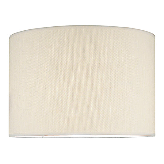 Dar Lighting DEL1533 Delta Ivory Cotton Drum Shade 38cm - 34983