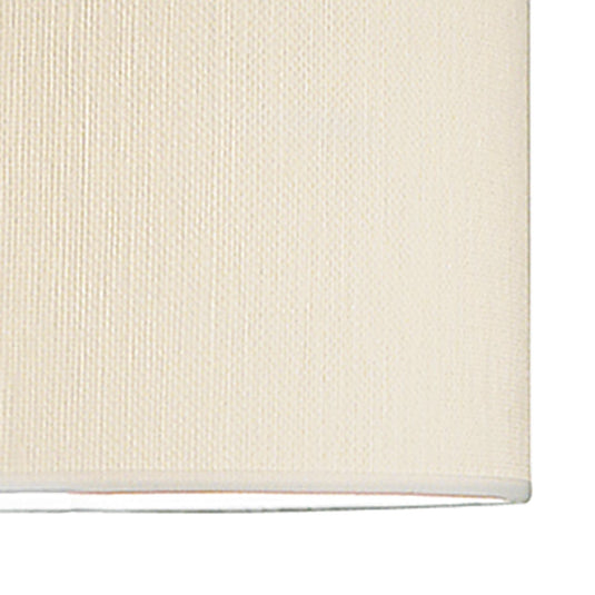 Dar Lighting DEL1533 Delta Ivory Cotton Drum Shade 38cm - 34983