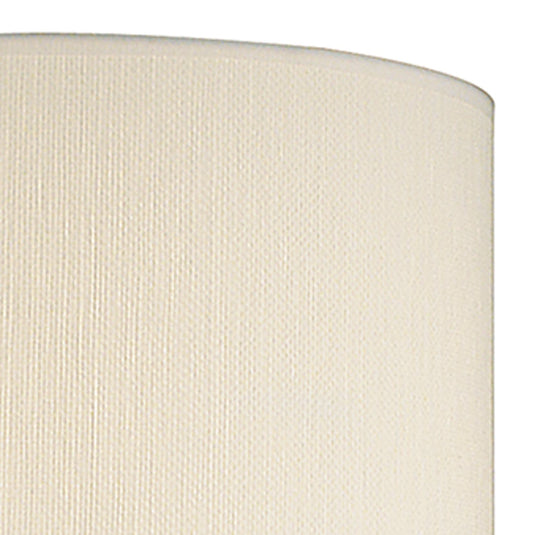 Dar Lighting DEL1533 Delta Ivory Cotton Drum Shade 38cm - 34983