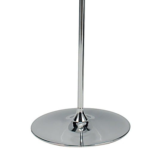Dar Lighting DEL4950 Delta Floor Lamp Polished Chrome complete with Shade - 34985