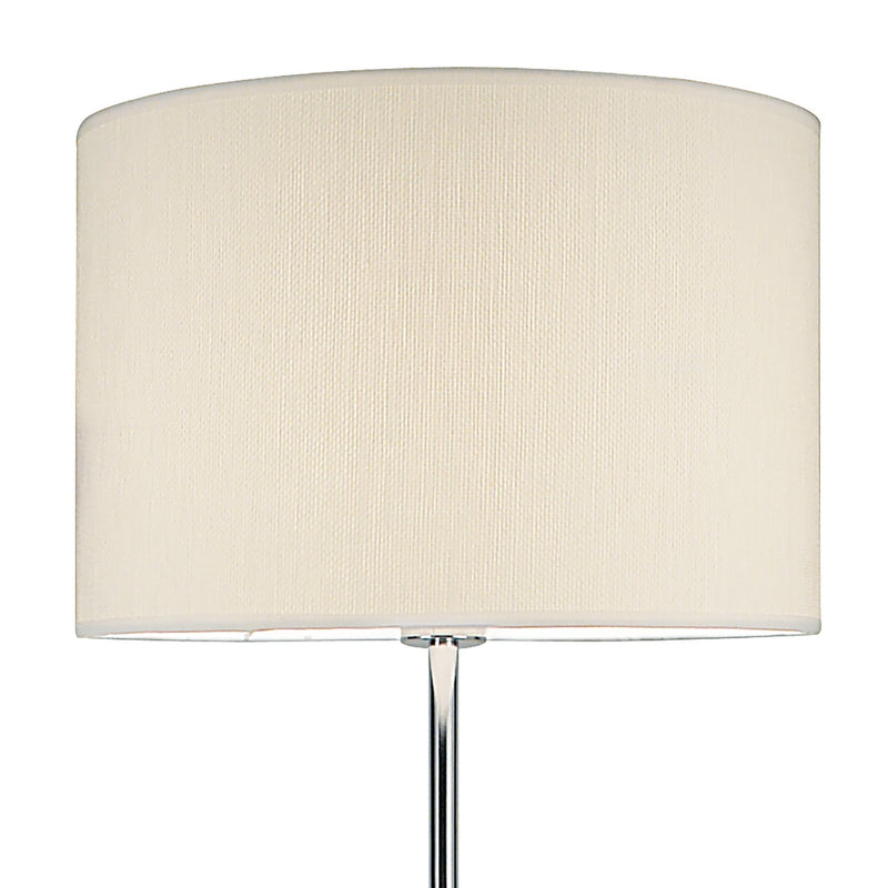 Load image into Gallery viewer, Dar Lighting DEL4950 Delta Floor Lamp Polished Chrome complete with Shade - 34985
