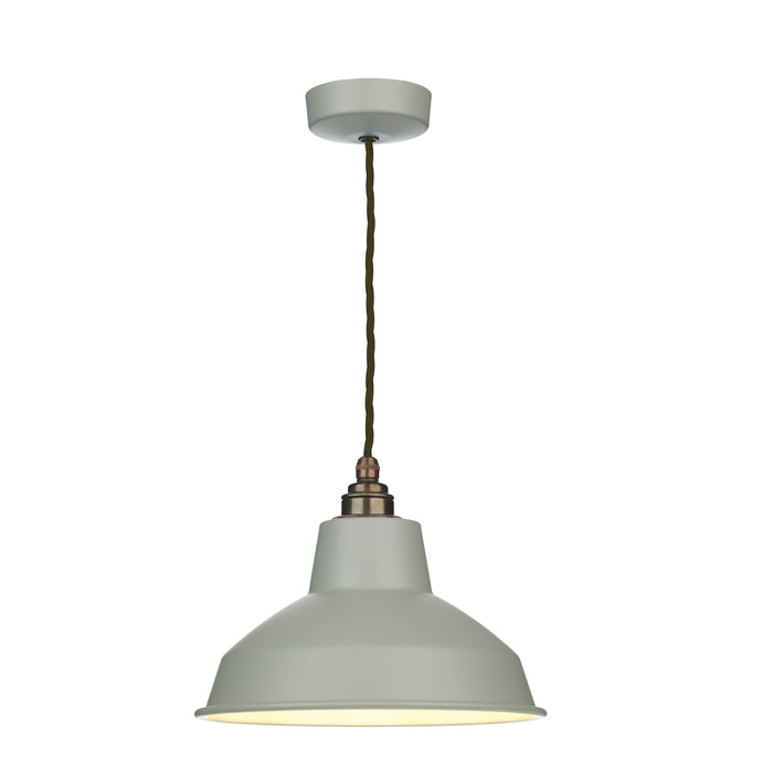 David Hunt Lighting DEX0123 DEXTER Single pendant in smoke blue DHL