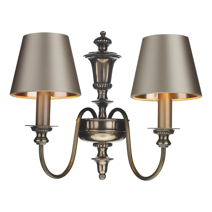 David Hunt Lighting DIC0963 Dickens Double wall light in bronze