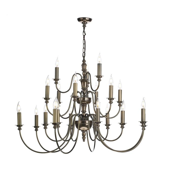 David Hunt Lighting DIC2163 Dickens 21 Light Pendant in bronze