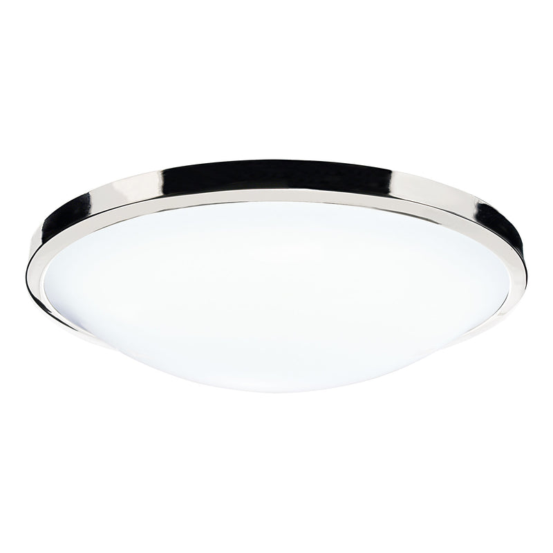 Load image into Gallery viewer, Dar Lighting DOV5250 Dover Round Acrylic Flush IP44 Polished Chrome - 17208
