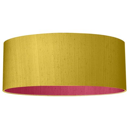 Load image into Gallery viewer, The Light Shade Studio Drum Shallow 60cm Silk Shade Two Tone Bespoke Options

