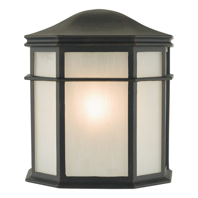 Dar Lighting DUL2122 Dulbecco Wall Light Black and Acrylic IP44 - 24168