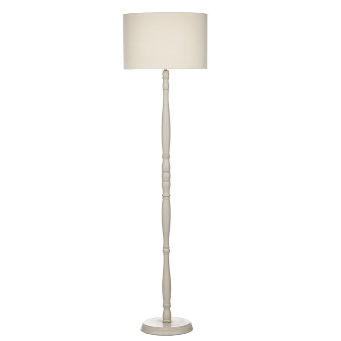 Dar Lighting DUN4933 Dunlop Floor Lamp Cream With Shade - 20567