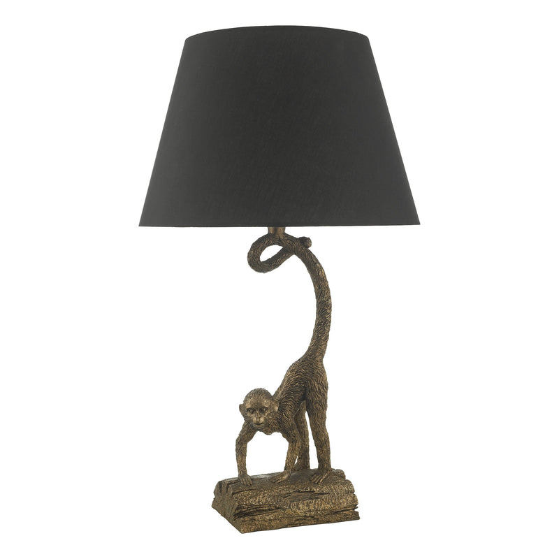 Load image into Gallery viewer, Dar Lighting DWA4222 Dwayne Table Lamp Bronze C/W Shade - 26974
