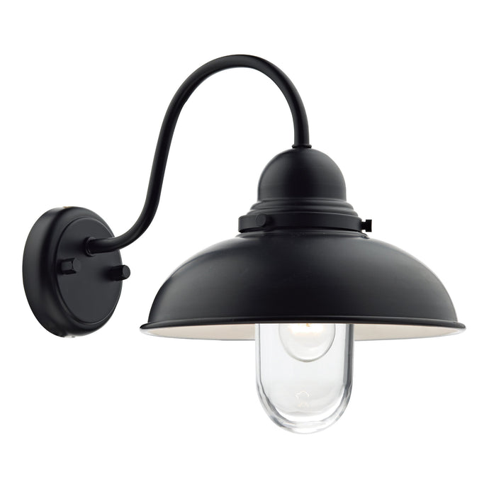 Dar Lighting DYN0722 Dynamo 1 Light Wall Bracket Matt Black IP44 - 34997