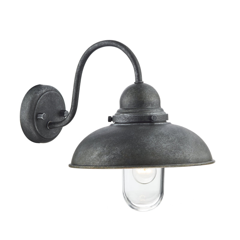 Load image into Gallery viewer, Dar Lighting DYN0737 Dynamo 1 Light Wall Bracket Aged Iron IP44 - 34998
