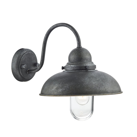 Dar Lighting DYN0737 Dynamo 1 Light Wall Bracket Aged Iron IP44 - 34998