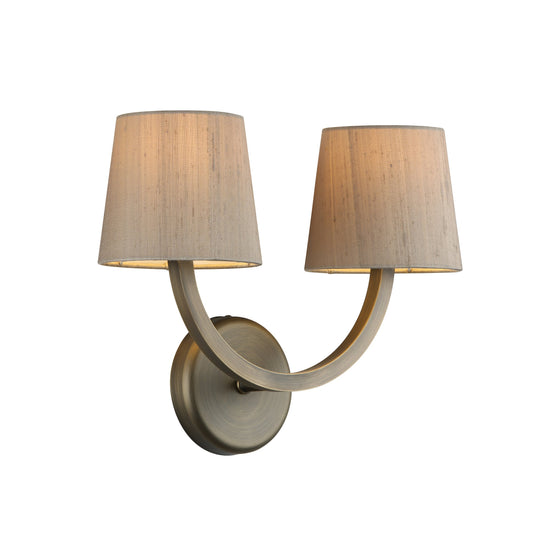 David Hunt Lighting EAR0975 EARL 2 light wall light in antique brass
