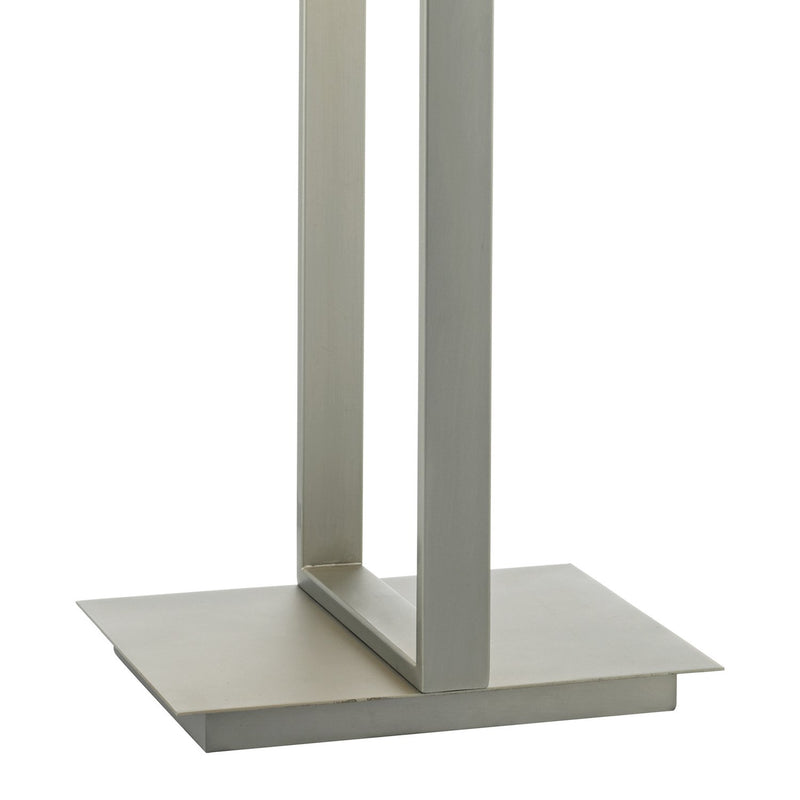 Load image into Gallery viewer, Dar Lighting EDU4246 Eduardo Table Lamp Antique Nickel C/W Ivory Cotton Shade - 35007
